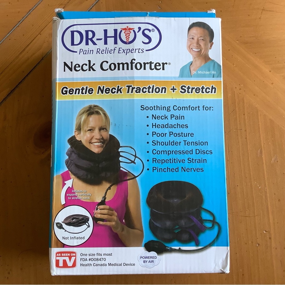 Comfortable Inflatable Neck Support - Purple - Picture 4 of 5
